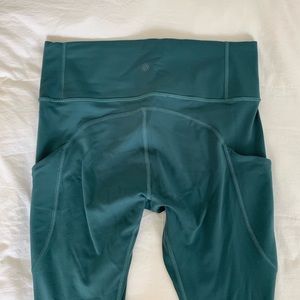 Athleta TEAL 7/8 Training Leggings M